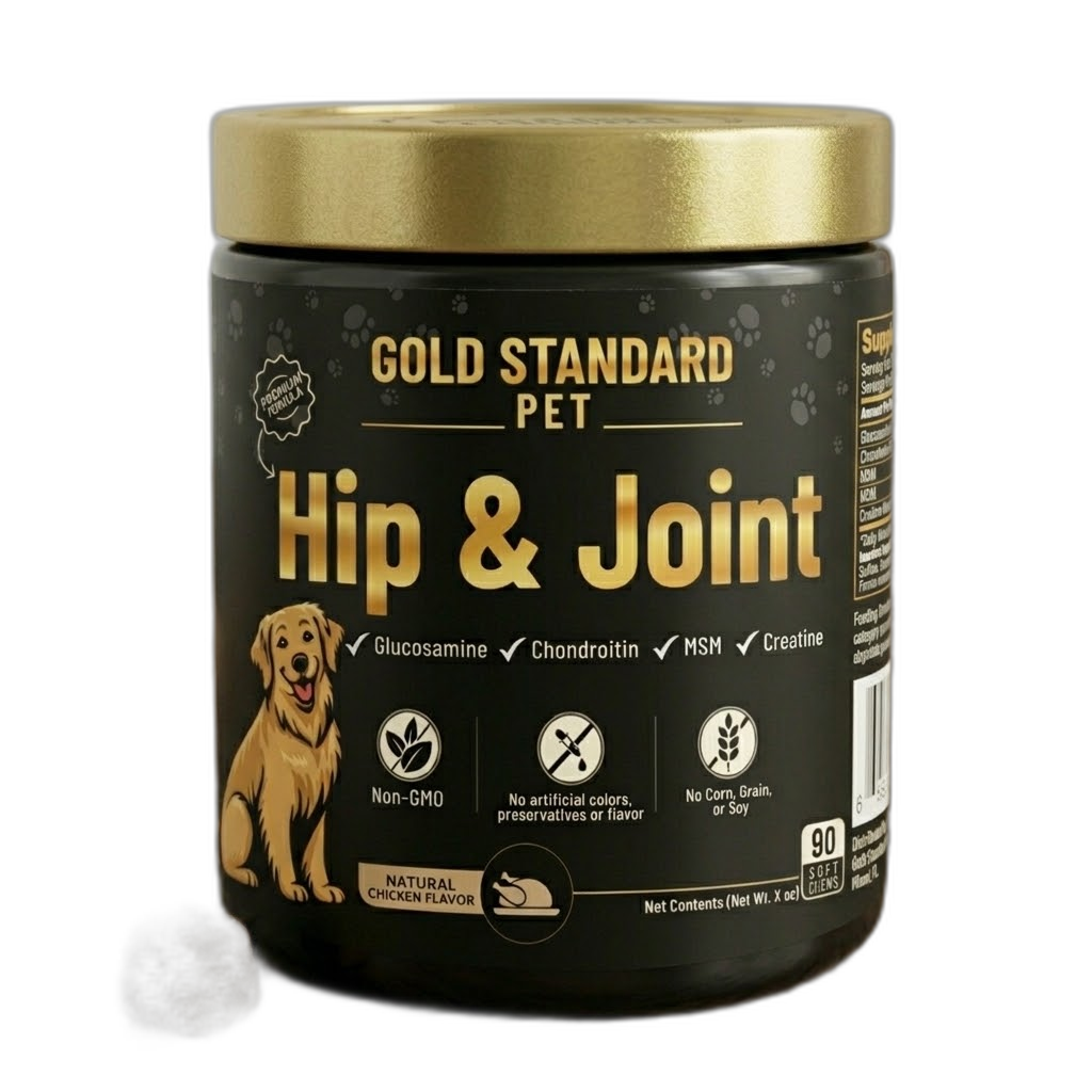 Gold Standard Pet Hip & Joint Support Chews jar